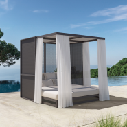 Méridienne 111 - The Factory - Sleek aluminum daybed, modular colors - Pacific Compagnie.