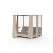 Méridienne 111 - The Factory - Modern outdoor lounge, durable aluminum frame - Pacific Compagnie.