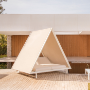 Méridienne 111 - Vineyard - modern outdoor lounge, lightweight frame - Pacific Compagnie.