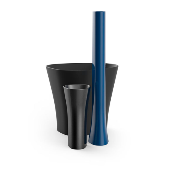Pot 111 - Bones - Minimalist shape, durable recycled plastic - Pacific Compagnie.