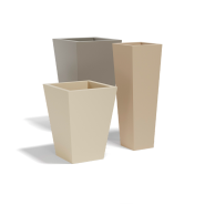 Pot 111 - Cono Cuadrado Alto – versatile square planter, elegant high‑cone silhouette – Pacific Compagnie.