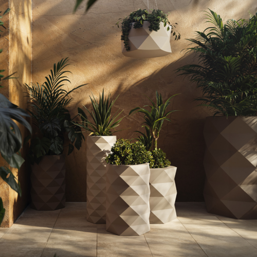 Pot 111 - Marquis - Compact recyclable planter, vibrant color option - Pacific Compagnie.