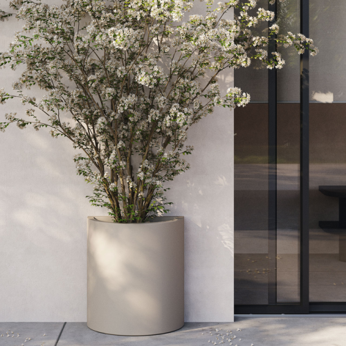 Pot 111 - Medio Cilindro - cache‑pot Vondom design moderne, plusieurs teintes - Pacific Compagnie.