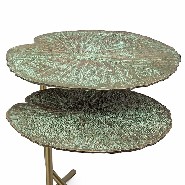 Table d'appoint 162 - Lotus Leaves Design - Pacific Compagnie.