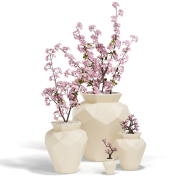 Pot Origami 111 - Hanami - versatile planter, resin finish, garden-ready - Pacific Compagnie.