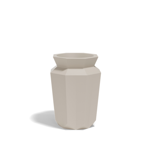 Pot Origami 111 - Hasu - Compact resin folded planter, vibrant color option - Pacific Compagnie.
