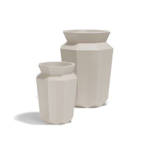 Pot Origami 111 - Hasu - Artistic folded planter, versatile size range, contemporary design - Pacific Compagnie.