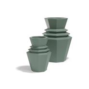 Pot Origami 111 - Hinoki – versatile resin planter, multiple color options – Pacific Compagnie.