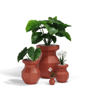 Pot Origami 111 - Yuri - grand L 53×53×80 cm, style contemporain - Pacific Compagnie.