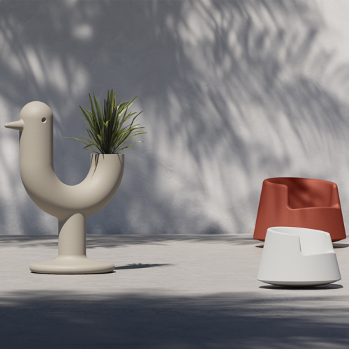 Pot 111 - Peacock - Design coloré extérieur recyclable - Pacific Compagnie.