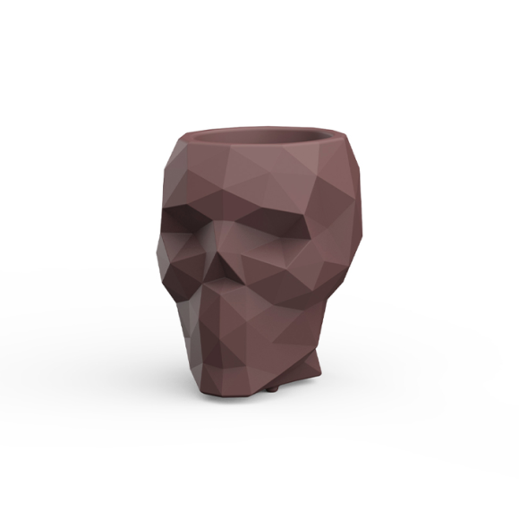 Pot 111‑Skull - Contemporary plant pot, durable recycled PE, multiple color finishes – Pacific Compagnie.