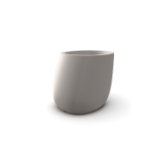 Pot 111 - Stone - sleek recycled polyethylene planter, color‑flexible - Pacific Compagnie.