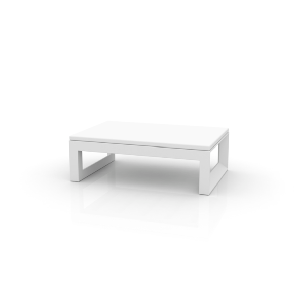 Pouf 111 - Frame - sleek recyclable polyethylene ottoman, multiple colors - Pacific Compagnie.