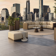 Pouf 111 - Gatsby - Round recyclable polyethylene ottoman, multiple colors - Pacific Compagnie.
