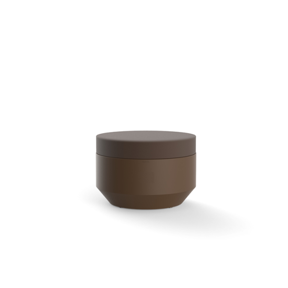 Pouf Rond 111 - Vela Chill – sleek round ottoman, recyclable polyethylene finish – Pacific Compagnie.