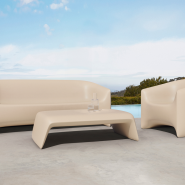 Table basse 111 - Blow - Sleek poly‑ethylene low table, versatile hues - Pacific Compagnie.