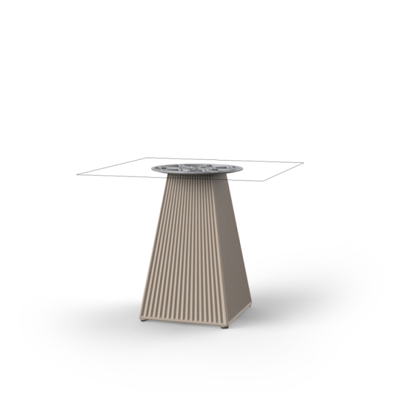 Table basse Carrée 111 - Gatsby Single Base - couleur personnalisable, style épuré - Pacific Compagnie.