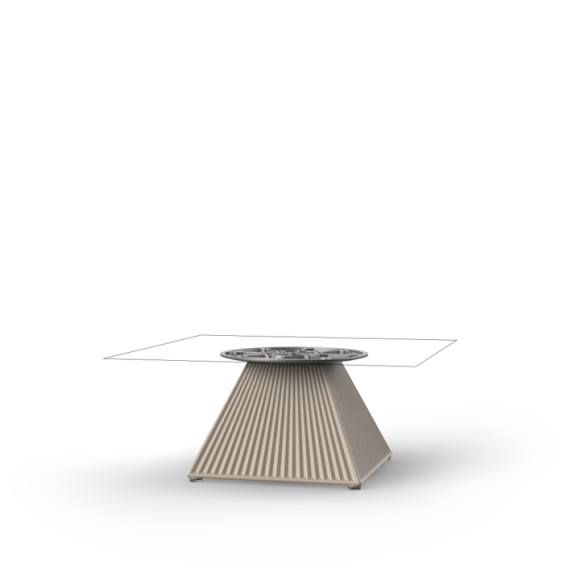 Table basse Carrée 111 - Gatsby - compact square coffee table, recyclable PE - Pacific Compagnie.