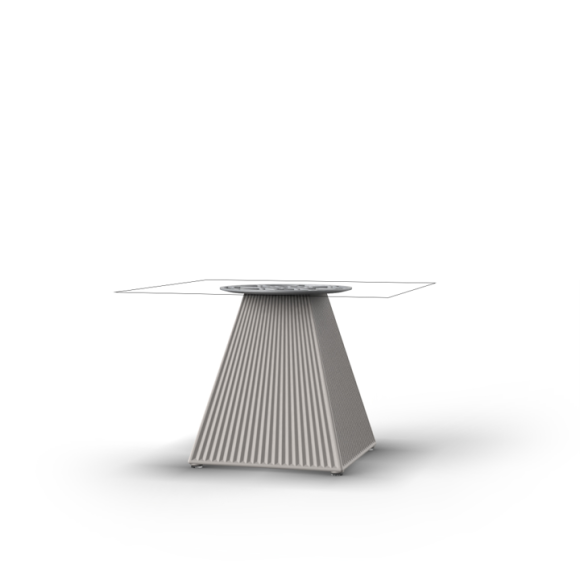 Table basse Carrée 111 - Gatsby H40 cm - compact eco‑friendly coffee centerpiece - Pacific Compagnie.