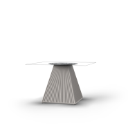 Table basse Carrée 111 - Gatsby H40 cm - compact eco‑friendly coffee centerpiece - Pacific Compagnie.