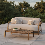 Table basse 111 - Fusta - Solid teak coffee table, sleek rectangular design - Pacific Compagnie.