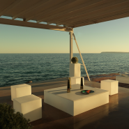 Table basse 111 - Jut Chill – format petit, couleur vive - Pacific Compagnie.