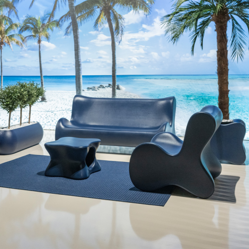 Table basse 111 - Pal - Table basse moderne polyéthylène recyclable - Pacific Compagnie.