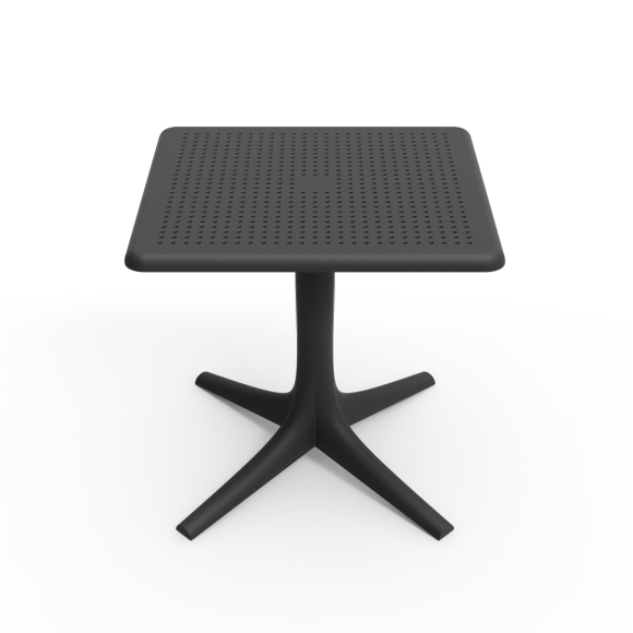 Table basse 111 - Palm – compact resin coffee table, 50 cm square – Pacific Compagnie.