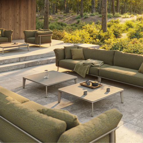 Table basse 111 - Pasadena - Minimalist design, sturdy aluminum frame, compact - Pacific Compagnie.