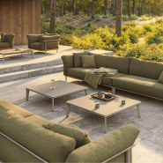 Table basse 111 - Pasadena - Minimalist design, sturdy aluminum frame, compact - Pacific Compagnie.