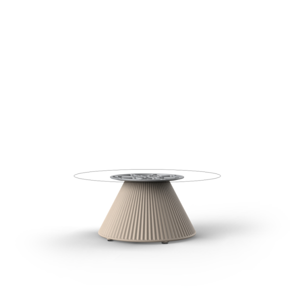 Table basse Ronde 111 - Gatsby H25 cm - Modern circular coffee table, sleek design, eco‑friendly material - Pacific Compagnie.
