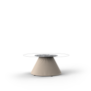 Table basse Ronde 111 - Gatsby H25 cm - Modern circular coffee table, sleek design, eco‑friendly material - Pacific Compagnie.