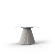 Table basse Ronde 111 - Gatsby H40 cm - modern circular side table, durable eco‑plastic, size options - Pacific Compagnie.