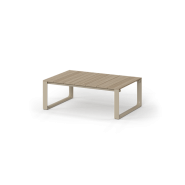 Table basse 111 - Tulum - Table basse 111-Tulum teck moderne aluminium - Pacific Compagnie.