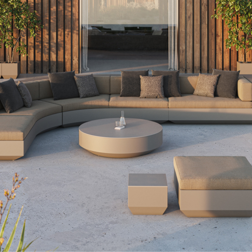 Table Basse Ronde 111 - Vela - contemporary circular coffee table, stylish finish - Pacific Compagnie.