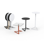 Table d'appoint 111 - Delta - Table d'appoint circulaire, couleur vive, recyclable - Pacific Compagnie.