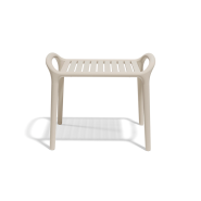 Table d'appoint 111 - Ibiza - stylish tiny bright polypropylene side table, 55 cm wide - Pacific Compagnie.