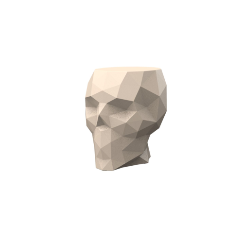 Table d'appoint 111 - Skull - design crâne moderne, polyéthylène recyclable - Pacific Compagnie.
