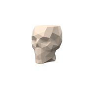 Table d'appoint 111 - Skull - design crâne moderne, polyéthylène recyclable - Pacific Compagnie.