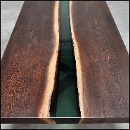 Table à manger 161 - Emerald Bois - Pacific Compagnie.