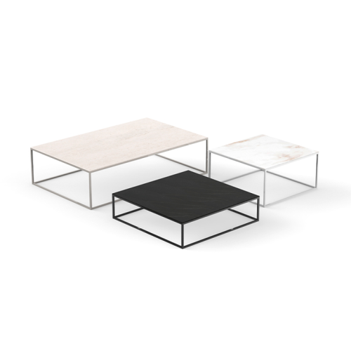 Table basse 111‑Suave - Aluminium moderne, plusieurs tailles - Pacific Compagnie.