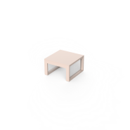 Table d'appoint 111 - The Factory - Table aluminium 50 × 50 cm, couleur modulable - Pacific Compagnie.