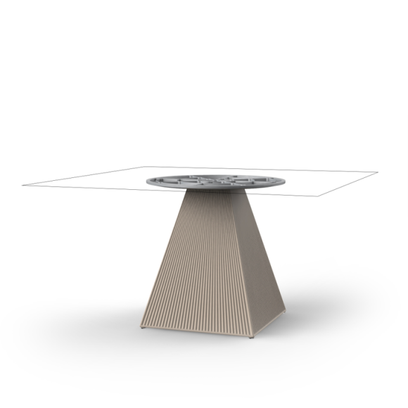 Table de repas Carrée 111 - Gatsby Base Simple, version compacte - Pacific Compagnie.