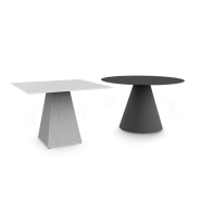 Table de repas Carrée 111 - Gatsby Base Simple, taille XL généreuse - Pacific Compagnie.