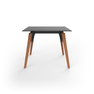Table de repas Carrée 111 - Faz Wood XL, structure robuste, finition bois - Pacific Compagnie.