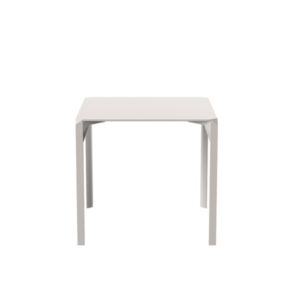 Table de repas Carrée 111 - Quartz - Compact square dining table, durable polypropylene - Pacific Compagnie.