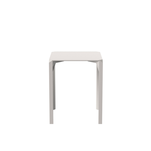 Table de repas Carrée 111 - Quartz - Elegant square dining table, indoor/outdoor ready - Pacific Compagnie.