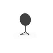 Table de repas 111 - Delta - Round 62 cm dining table in recyclable polyethylene - Pacific Compagnie.