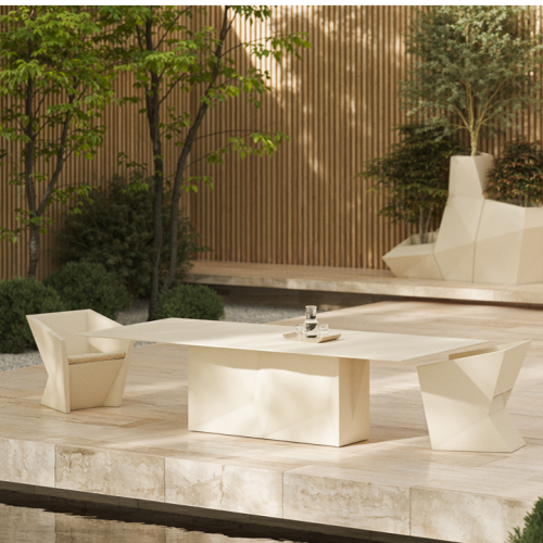 Table de repas 111 - Faz - Sleek eco-friendly tabletop, versatile color options - Pacific Compagnie.