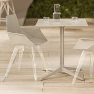 Table de repas 111 - Faz Base - Design épuré, table ronde aluminium - Pacific Compagnie.